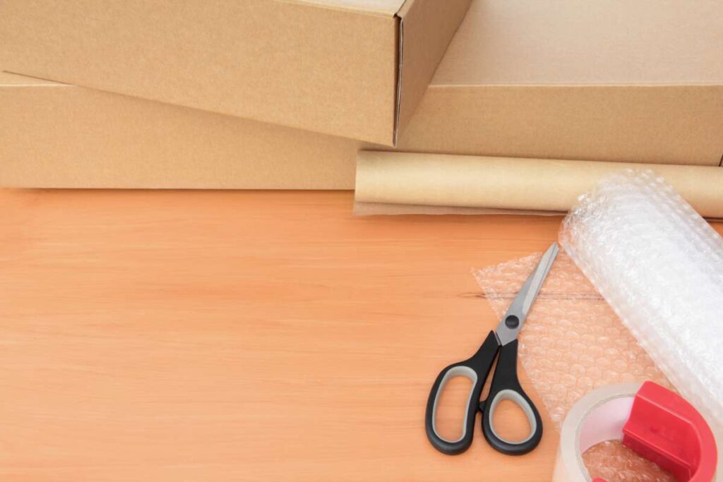 A photo of packaging materials professional Sacramento movers provide.