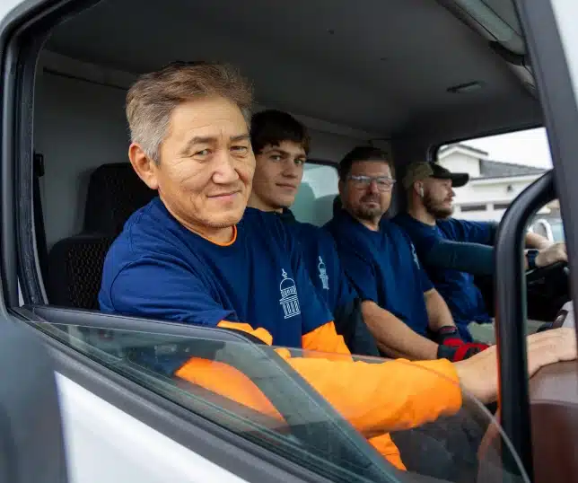 sacramento movers in front of truck
