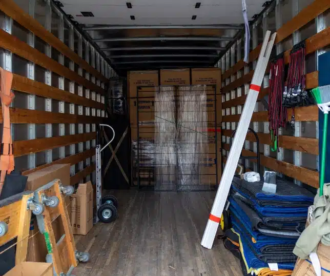 sacramento movers in front of truck